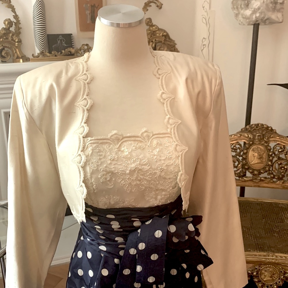 🍃Dentelle Lace, Pearls, Silk, Polkadots, Magnolia